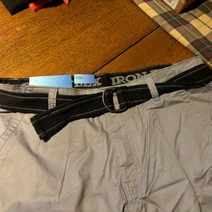 Iron Co. Twill cargo shorts size 36. NWT
